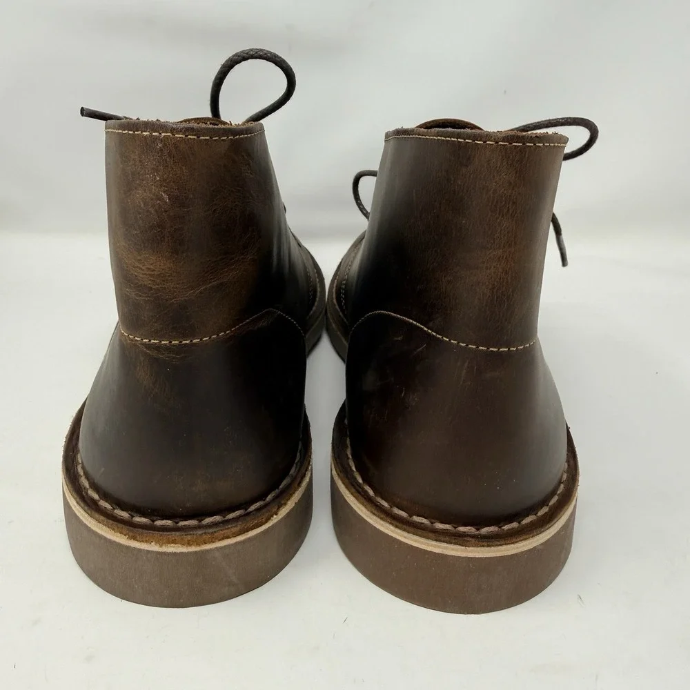Clarks Bushacre 2 Desert Chukka Boots Men's Size 11 Brown Leather 15522 Casual